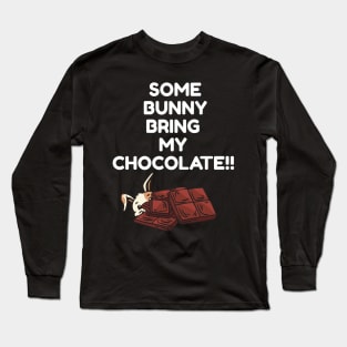 bunny chocolate Long Sleeve T-Shirt